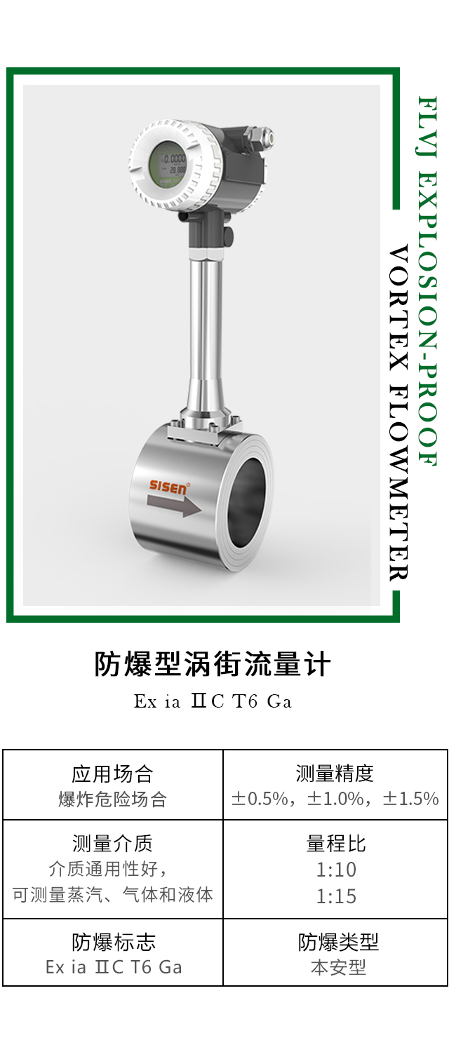 FLVJ 防爆型渦街流量計